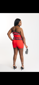 Pretty In Ruffles 2 Piece (Red) - Image 2